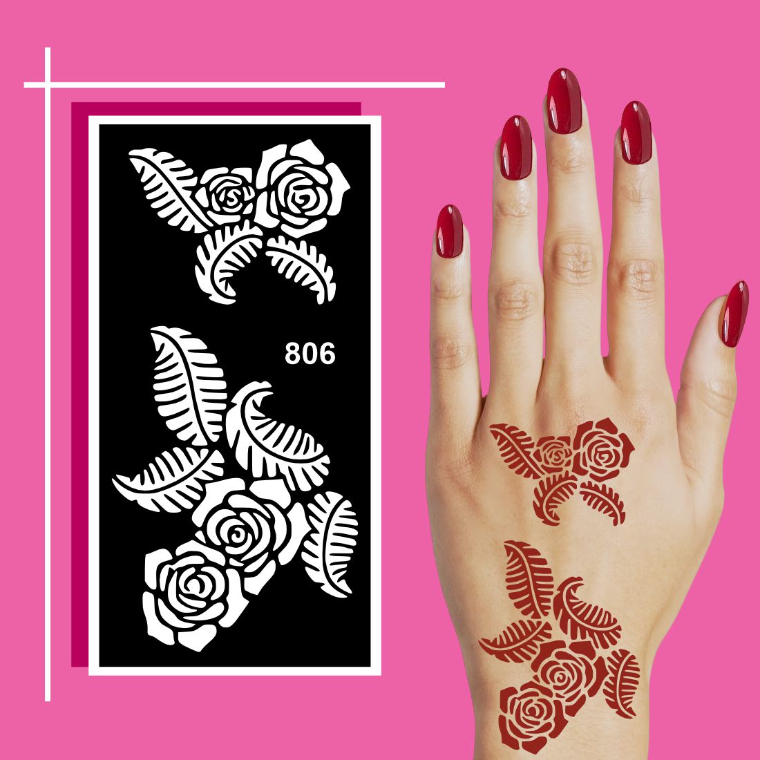 Innovative Hand Art Stencil Sheets for All Age Groups with Elegant Patterns