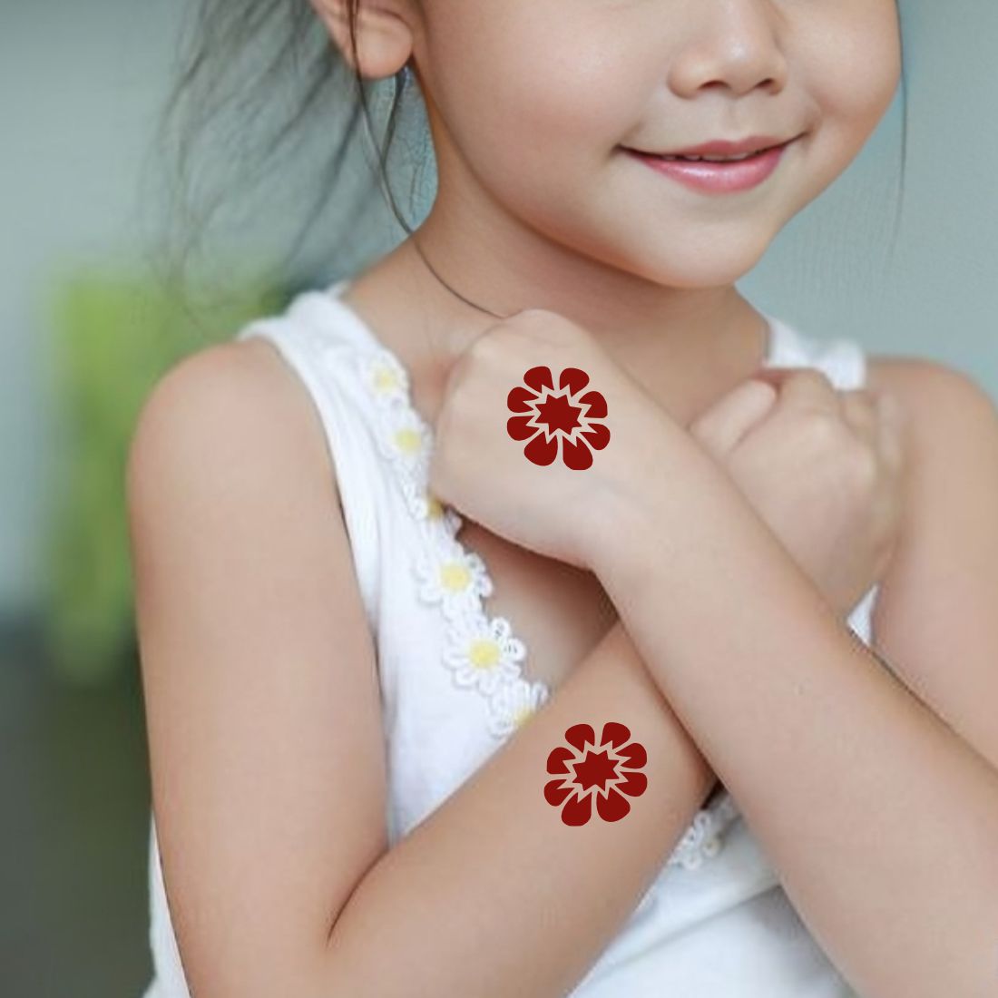 Creative Hand Design Mehndi Sticker for Kids Fun Activities Kids can decorate notebooks, drawings, or school projects with Stencil stickers