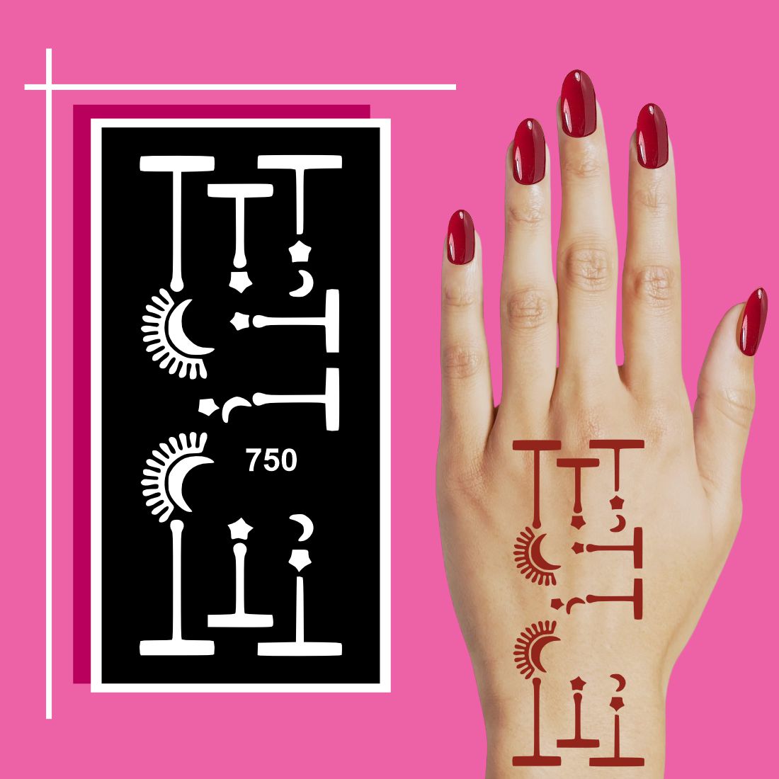 Fun Mehndi Stencil Art Kit for Creative Family Activities and Weekend Crafts