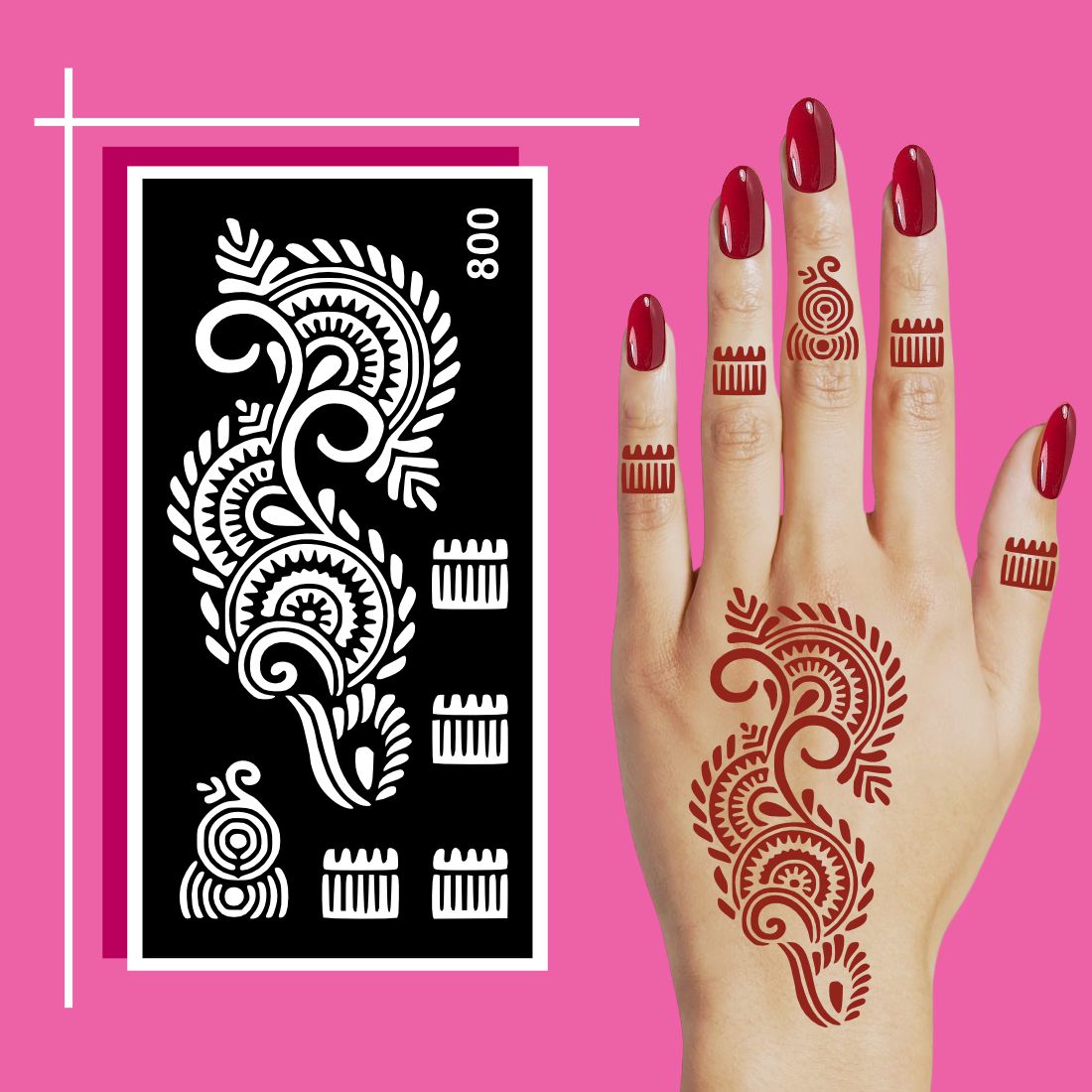 Elegant Henna Stencil Designs for Smooth and Professional Finish at Home