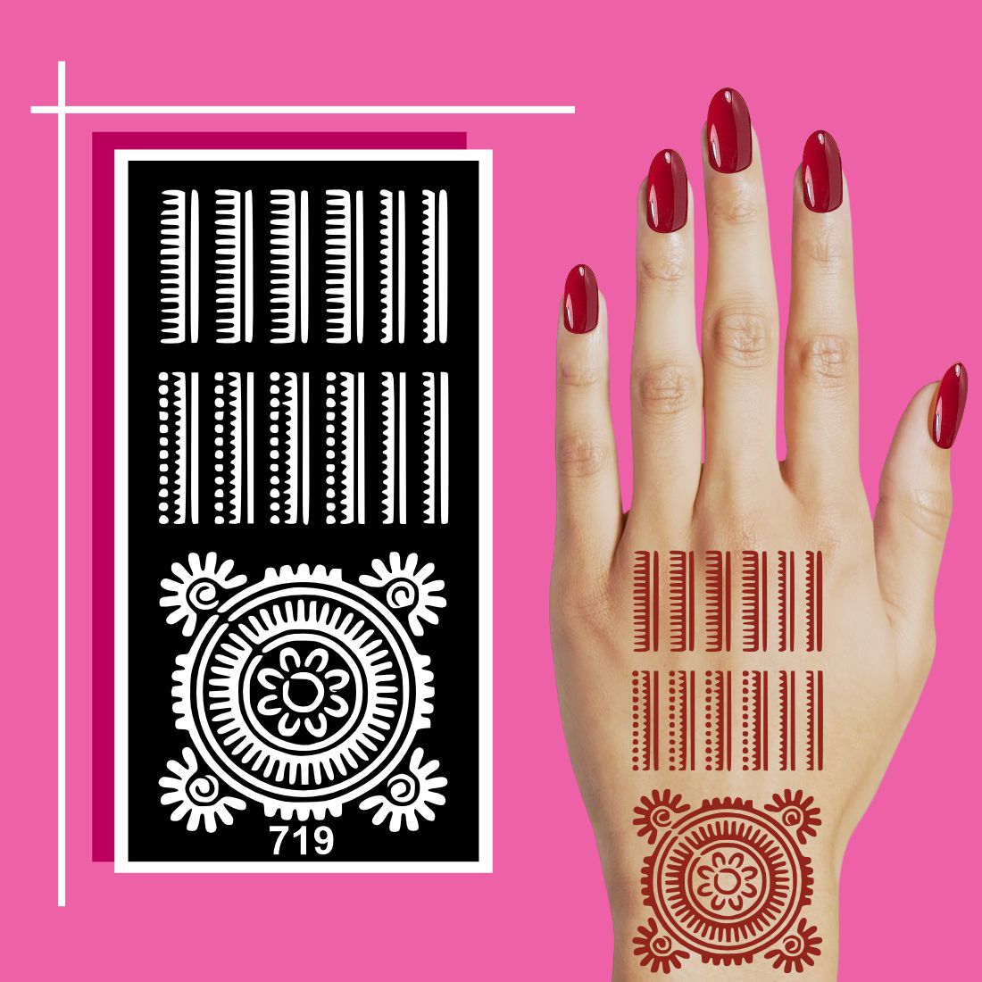 DIY Creative Mehndi Stencil Sheets for Fun Activities and Personal Styling