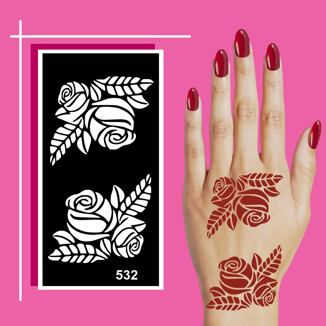 Compact and Travel-Friendly Mehndi Stencil Templates for Quick Styling