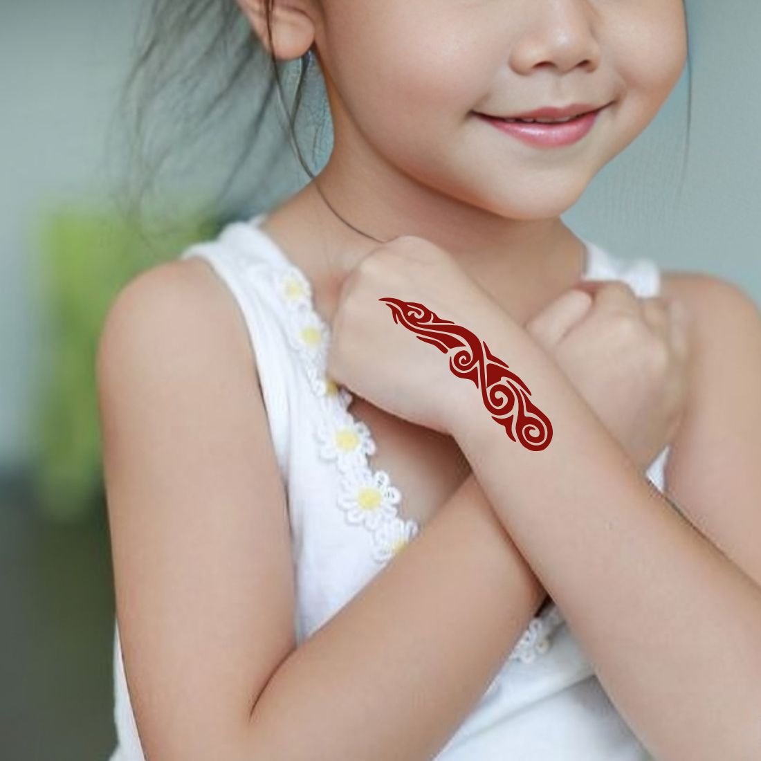 Temporary Henna Stickers Artistic Fun for Kids can decorate notebooks, drawings, or school projects with Stencil stickers