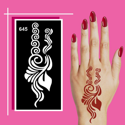 Unique Motif Mehndi Sticker for Fun and Easy Drawing Practice