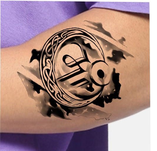 New Black Maa Temporary Body Tattoo For Men and Woman