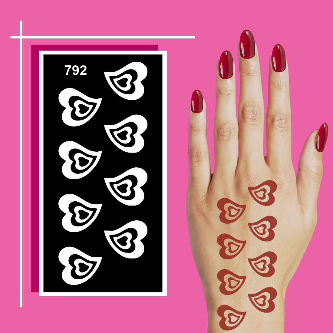 Floral and Mandala Mehndi Stencil Sheets with Easy Application Format