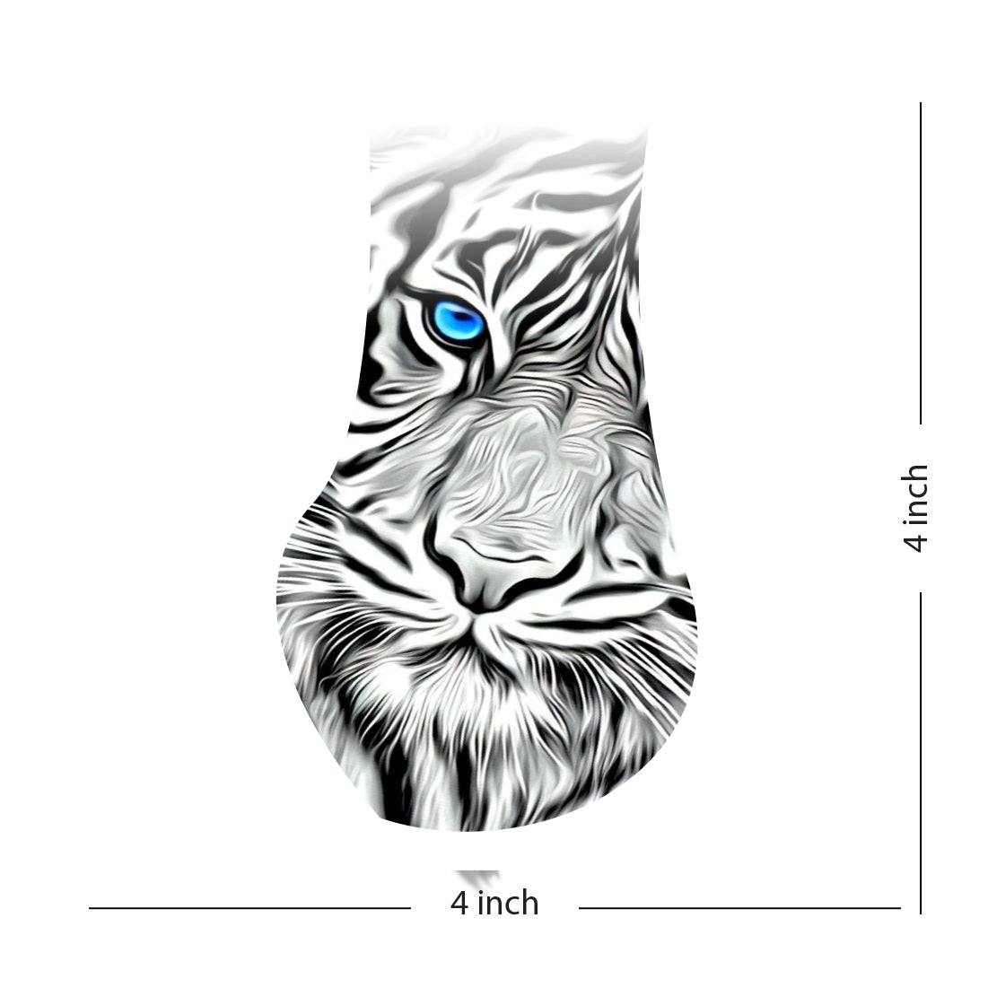 New Tiger Black Temporary Body Tattoo For Men and Woman