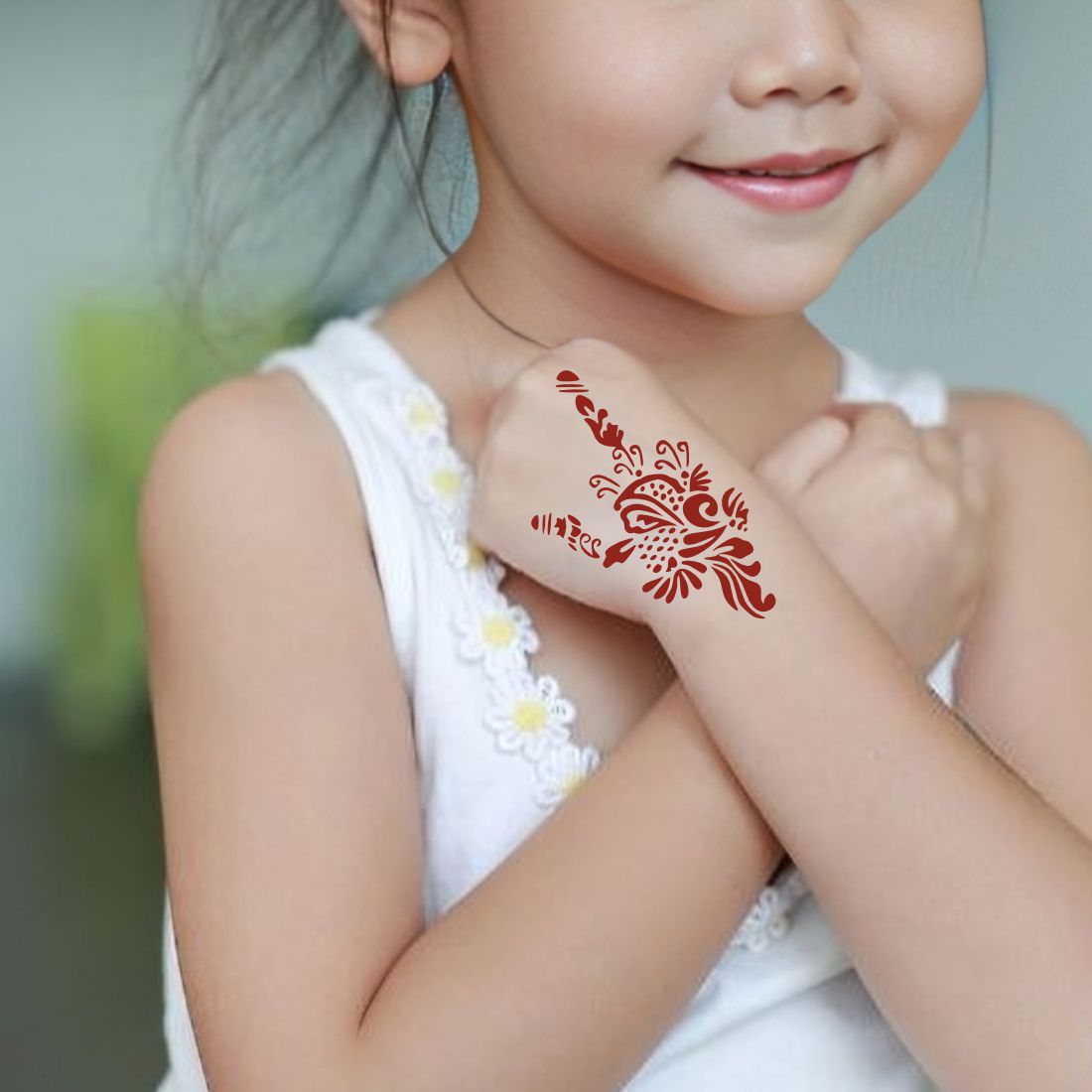Elegant Mehndi Design Stickers for Traditional and Modern Looks For Kids & Adults Both Sticker