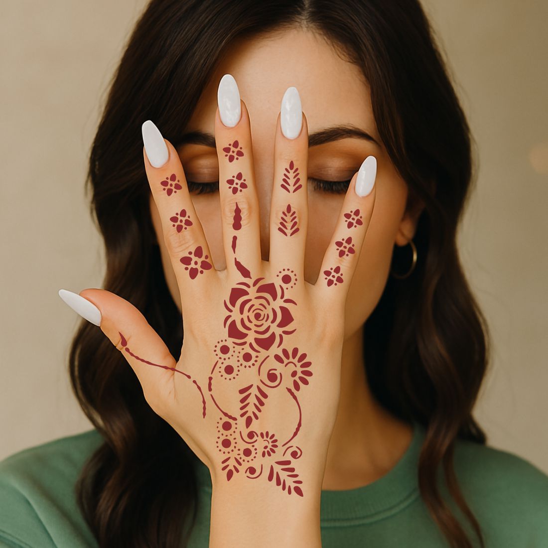 Easy DIY Mehndi Stencil Sticker for Beginners at Home Easy to Apply & Perfect for All Occasions