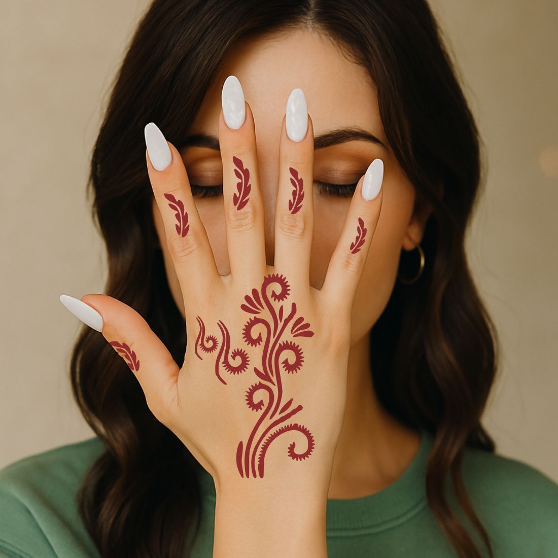 Simple Circular Flower Mehndi Design Easy to Apply & Perfect for All Occasions6
