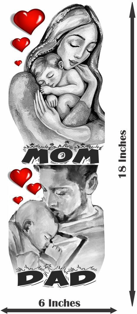 Temporary Tattoowala Full Hand Band Mom and Dad Tattoo Waterproof Temporary Body Tattoo