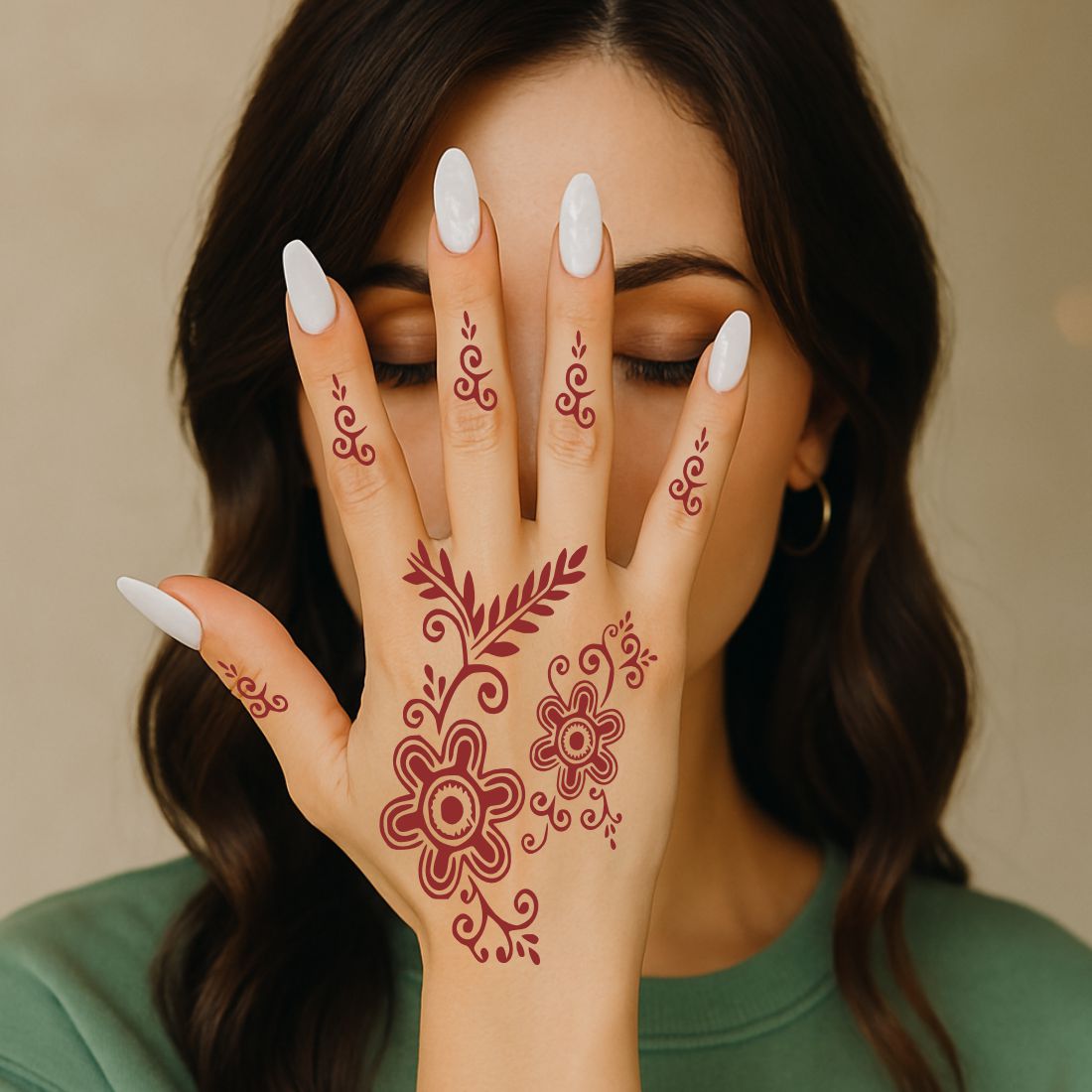 Easy Transfer Mehndi Stencil Sticker for Quick Makeovers Easy to Apply & Perfect for All Occasions