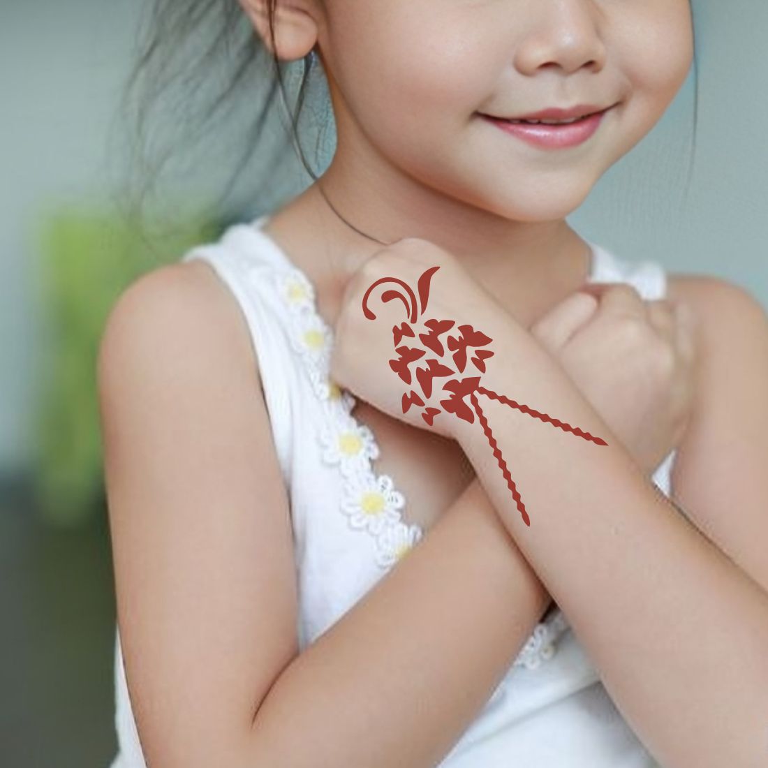 Henna Stencil Design Kit with Intricate and Simple Pattern Options For Kids & Adults Both Sticker