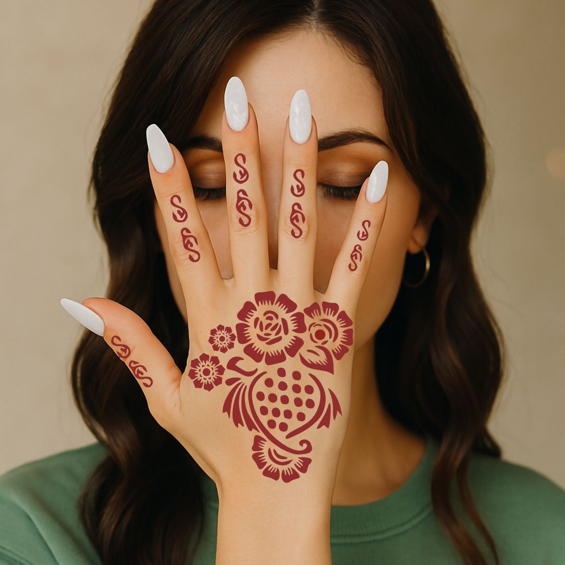 Unique Mehndi Style With Dots Easy to Apply & Perfect for All Occasions
