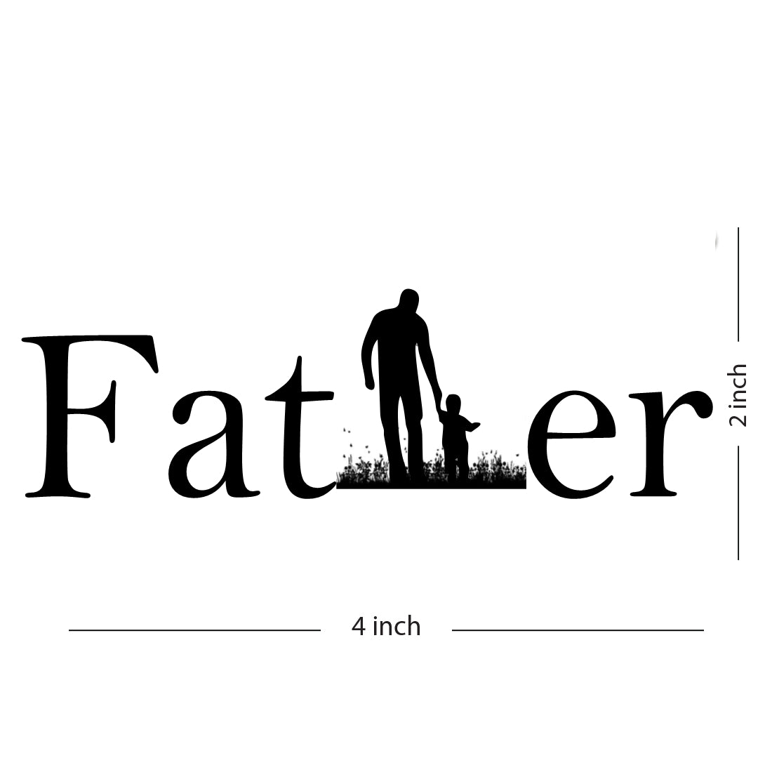 New Father Black Temporary Body Tattoo For Men and Woman