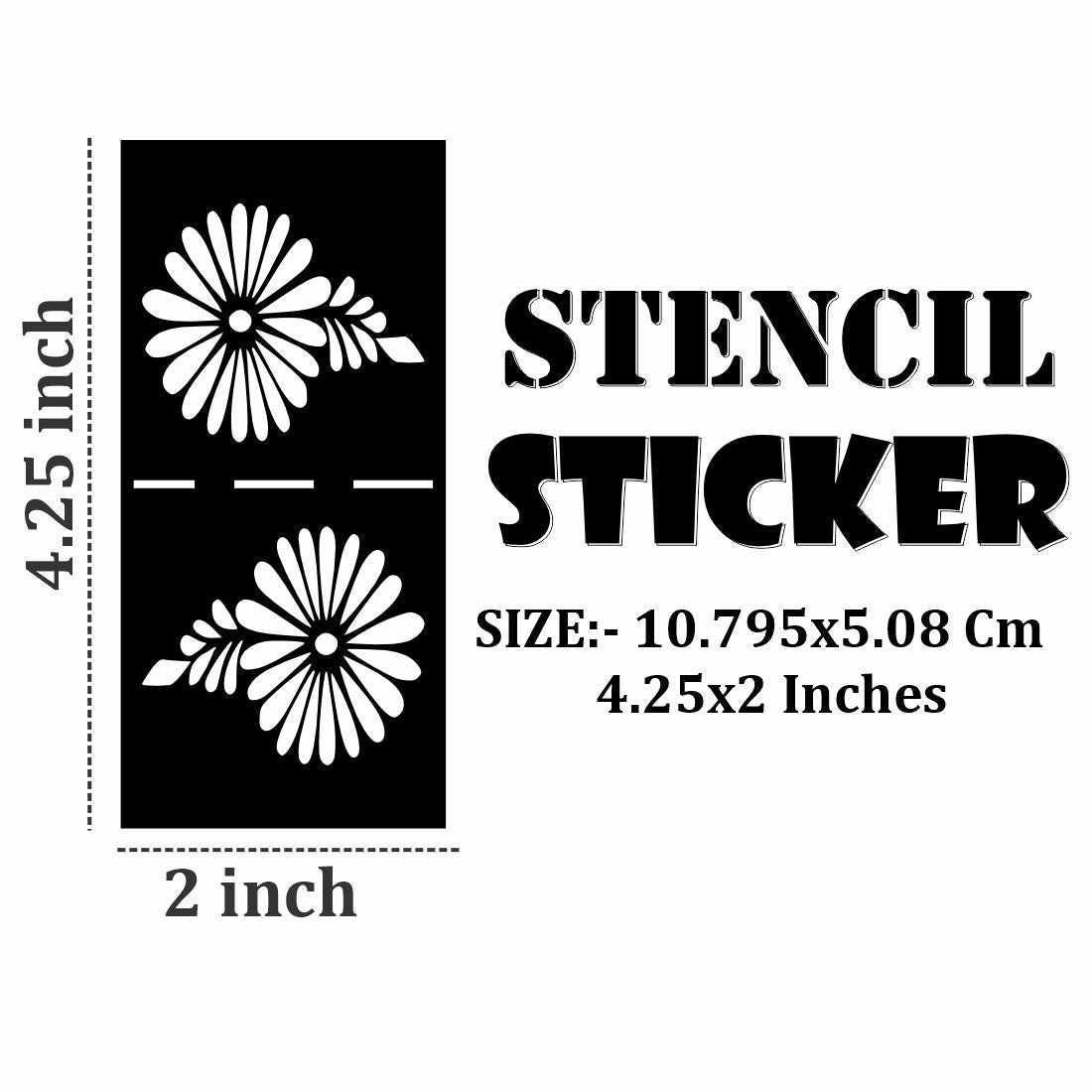 Artistic Mehndi Hand Design Sticker for Girls and Boys to Enjoy |Kids can decorate notebooks, drawings, or school projects with Stencil stickers
