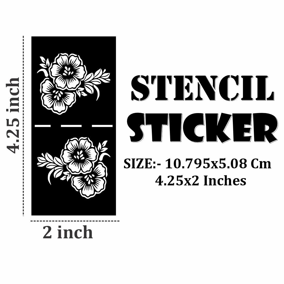 Kids Hand Mehndi Sticker for Fun Learning and Artistic Practice Kids can decorate notebooks, drawings, or school projects with Stencil stickers