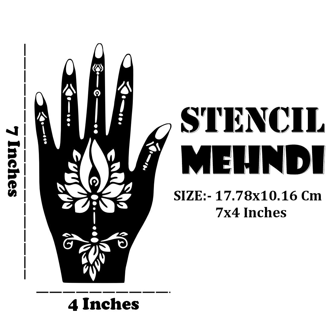 Decorative Floral Hand Mehndi Easy to Apply & Perfect for All Occasions