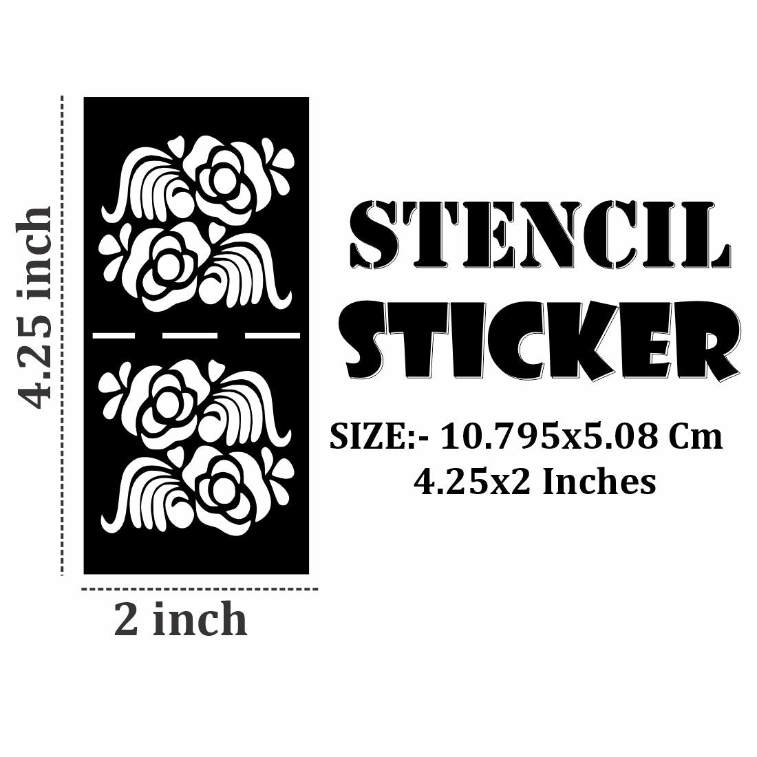 Traditional Design Mehndi Sticker for Artistic Kids Body Art | Kids can decorate notebooks, drawings, or school projects with Stencil stickers