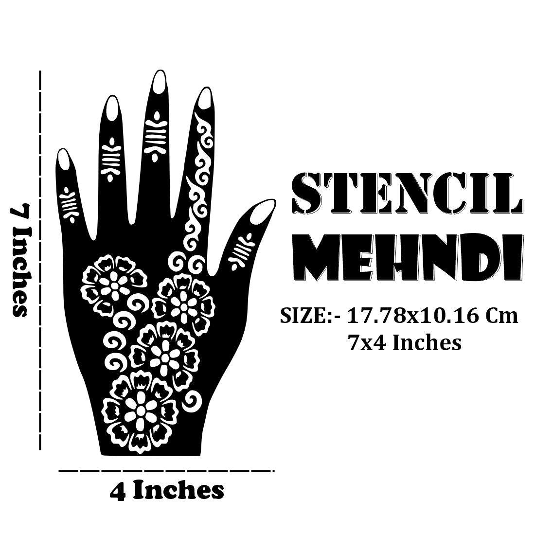 Chic Finger Mehndi Stencil Easy to Apply & Perfect for All Occasions