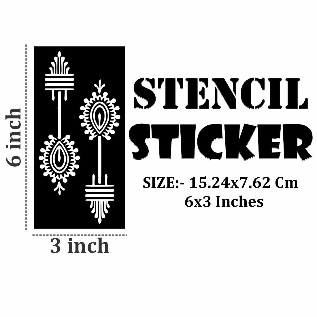 asy to Apply Mehndi Stencil Sticker Sheets for Beautiful and Artistic Hand Designs