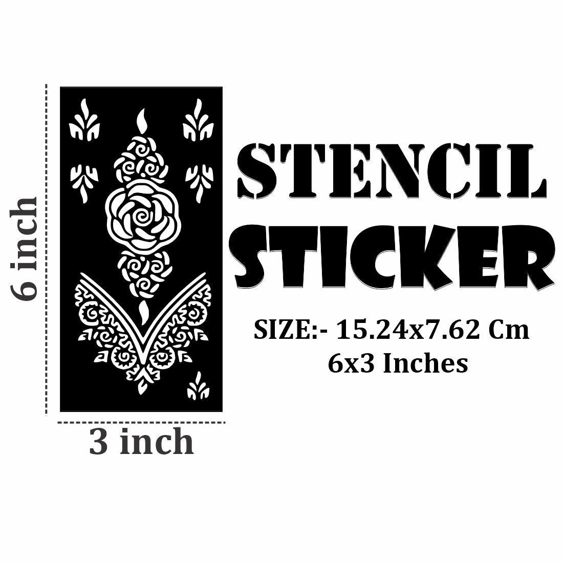 Kid Safe Mehndi Stencil Stickers for Artistic Exploration and Cultural Learning