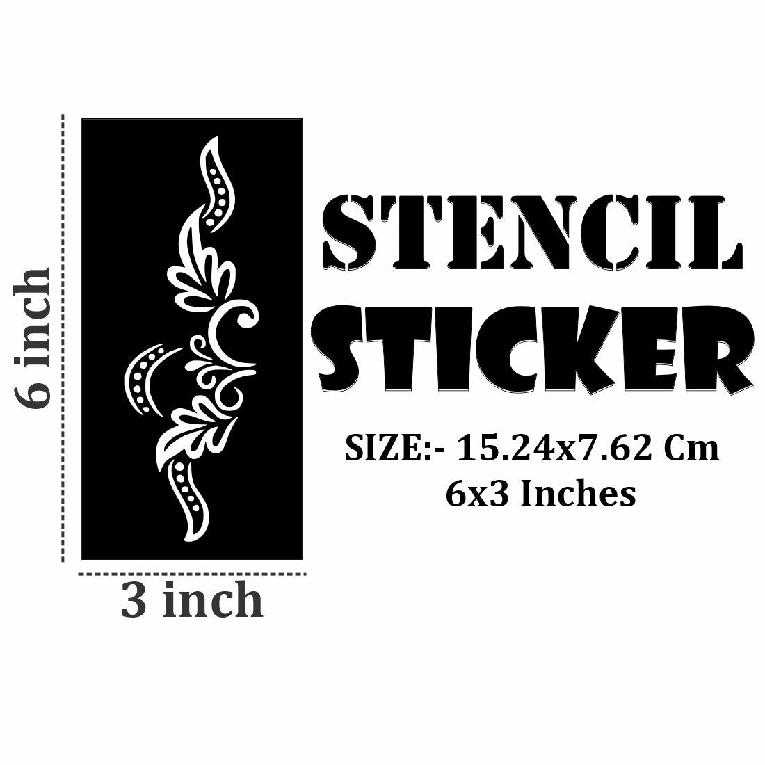 All-Age Friendly Mehndi Stencil Templates with Smooth Finish