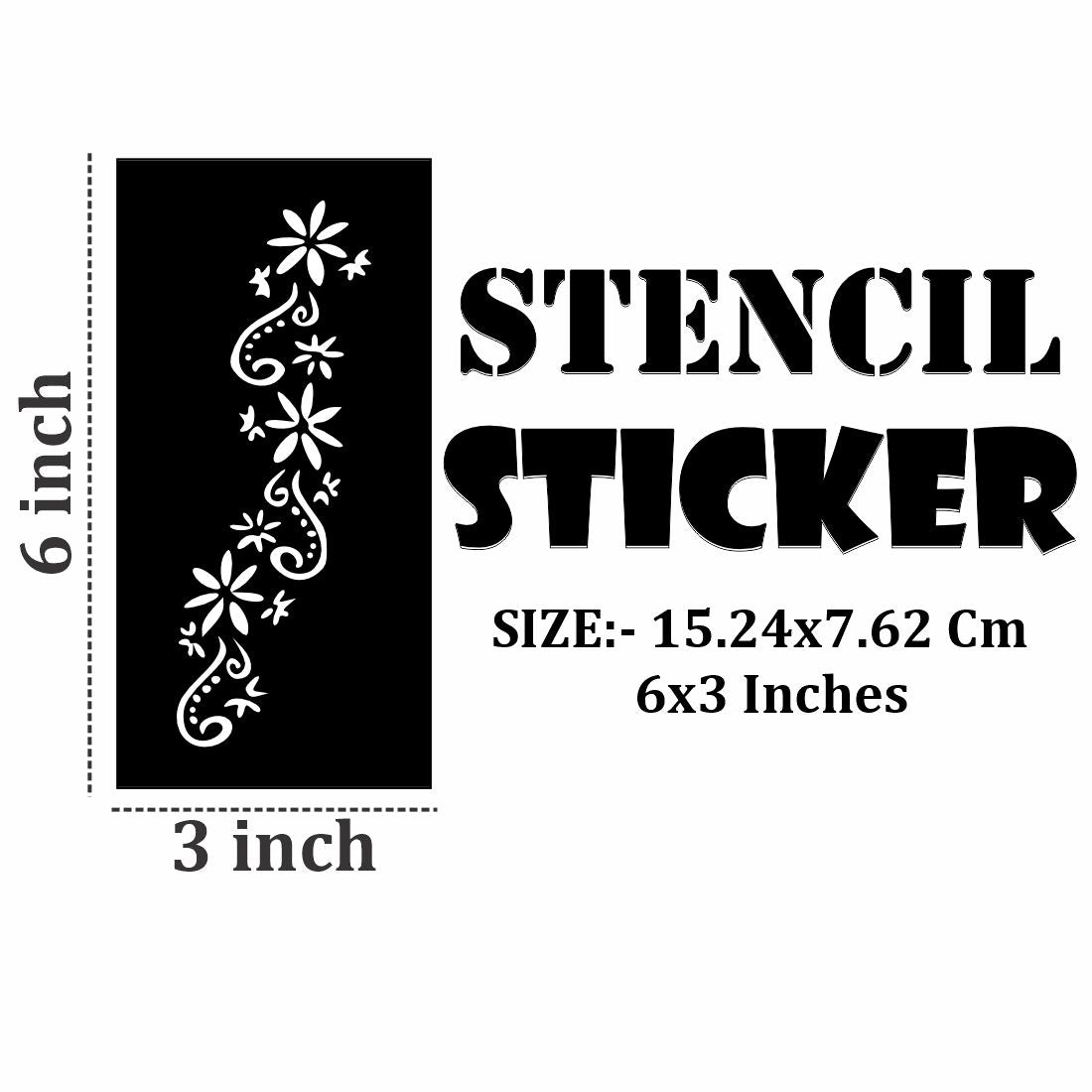 Multipack Mehndi Stencil Templates for Friends and Family For Kids & Adults Both Sticker