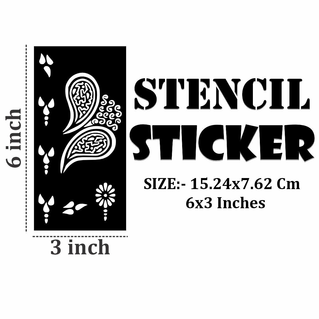 Smooth Finish Mehndi Stencil Sheets for Fast Artistic Application