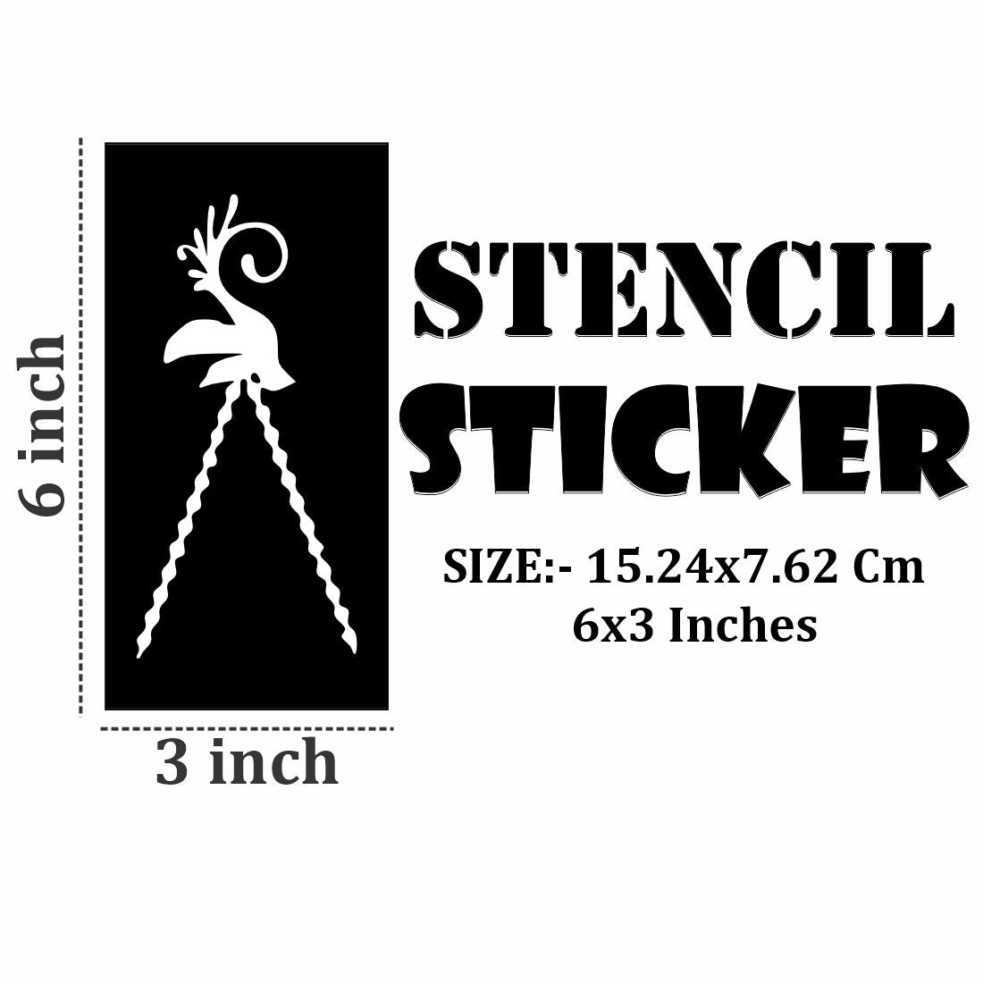 Playful and Cute Mehndi Stencil Stickers for Kids’ Fun For Kids & Adults Both Sticker