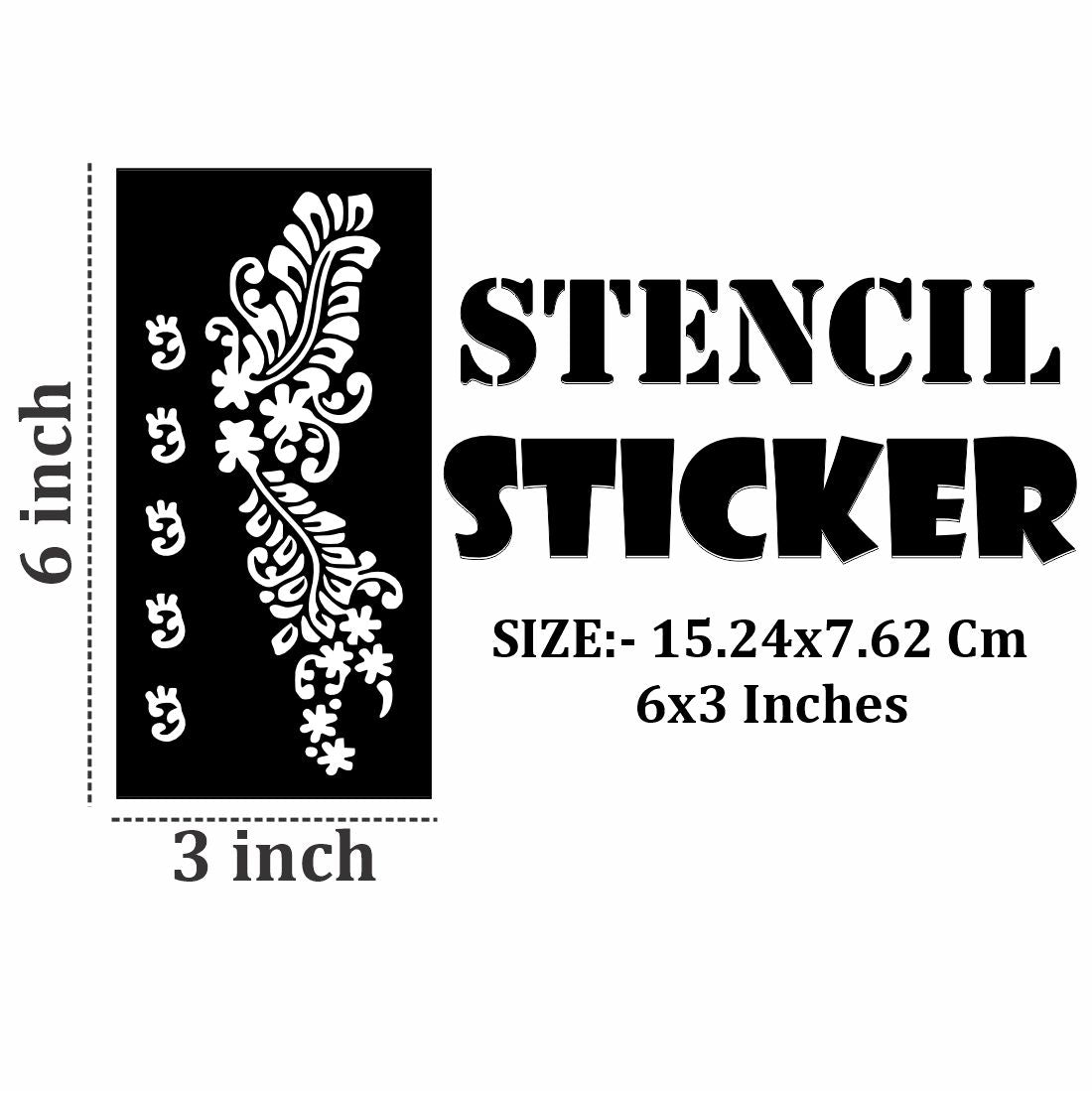 Henna Design Sticker Stencil Sheets for DIY Creative Mehndi Sessions at Home