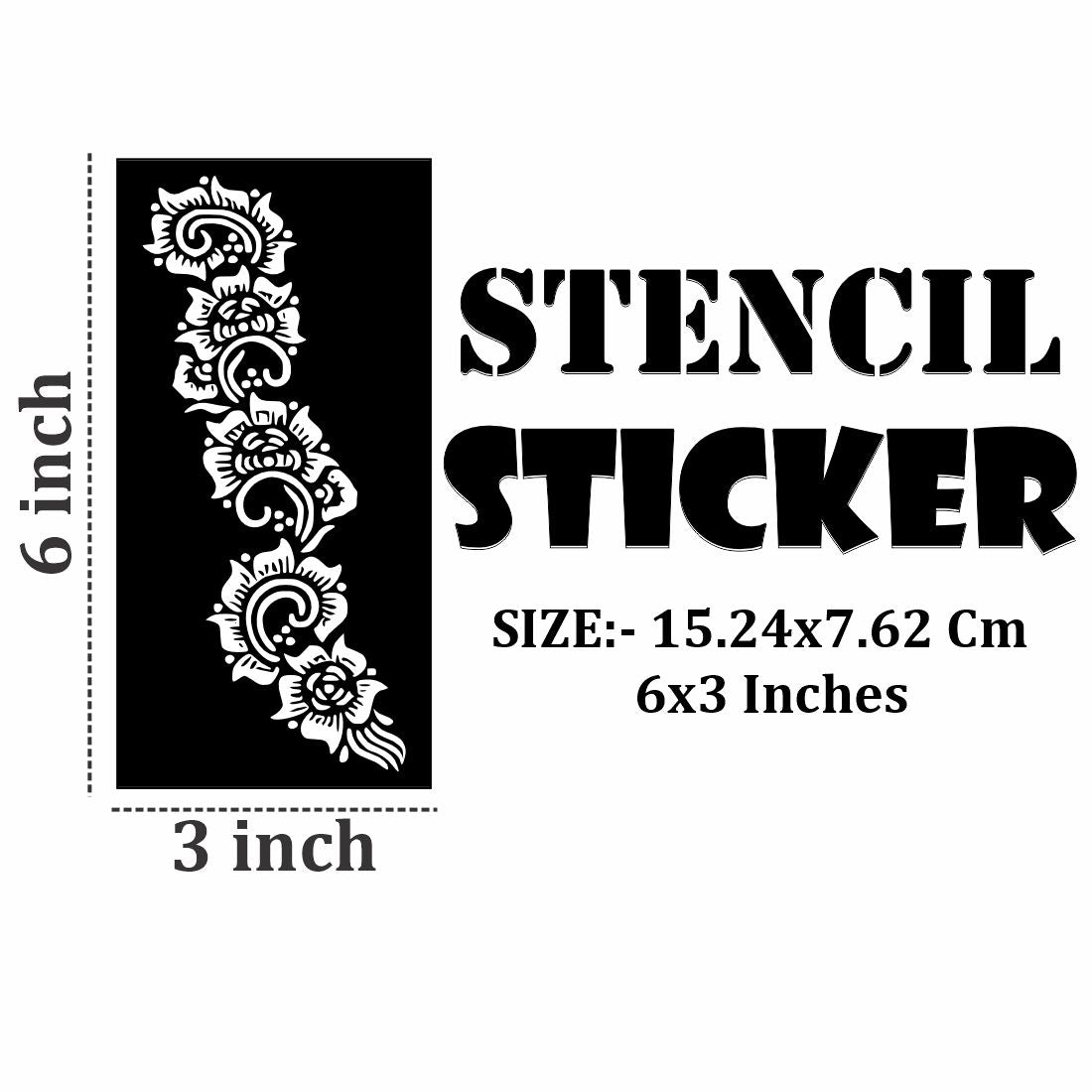 Beginner Mehndi Practice Sticker with Artistic Patterns for Children