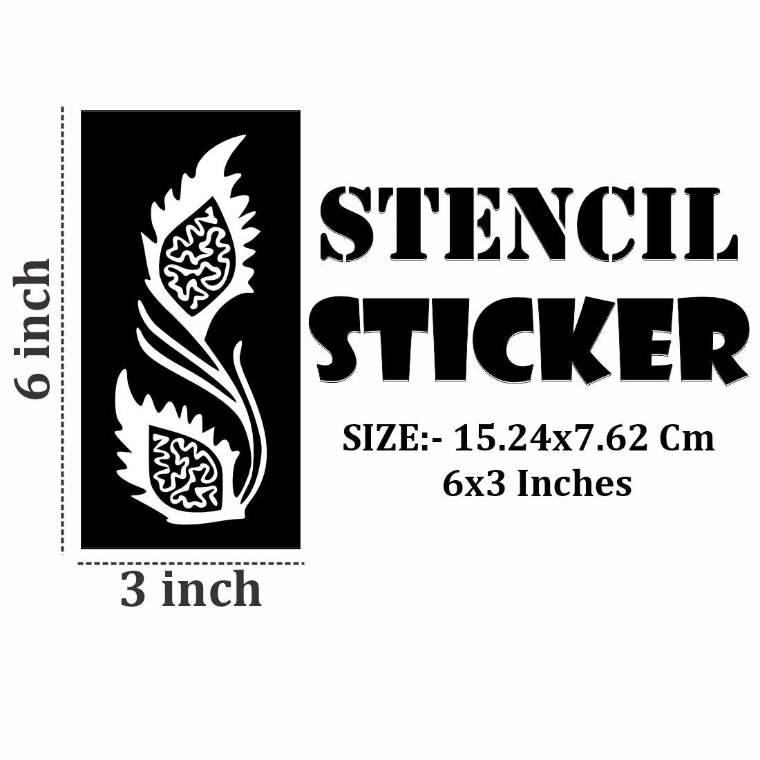 Easy DIY Mehndi Stencil Art Kit for Girls and Women For Kids & Adults Both Sticker