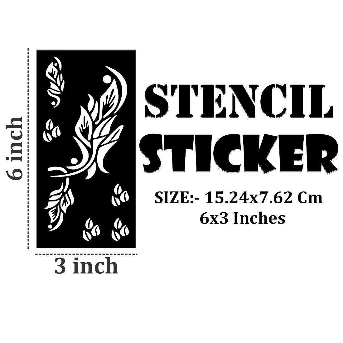 Floral Fantasy Mehndi Stencil Art Templates for Kids, Teens, and Adults