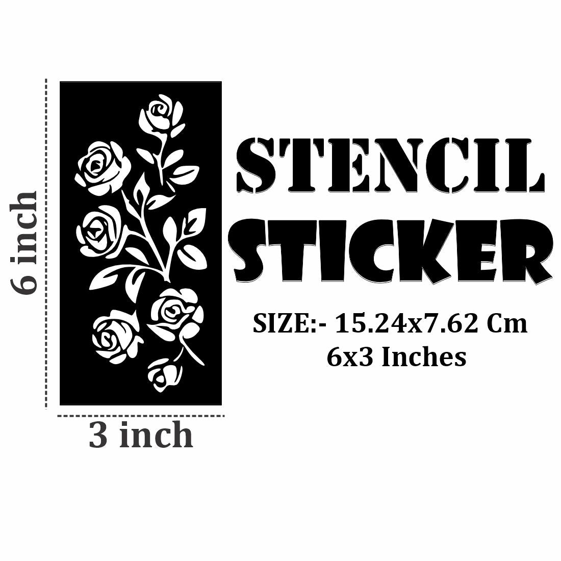 Minimalist Henna Stencil Design Templates for Classy Hands For Kids & Adults Both Sticker