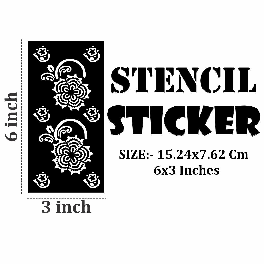 Henna Stencil Art Template Pack for Casual Styling and Cultural Celebrations