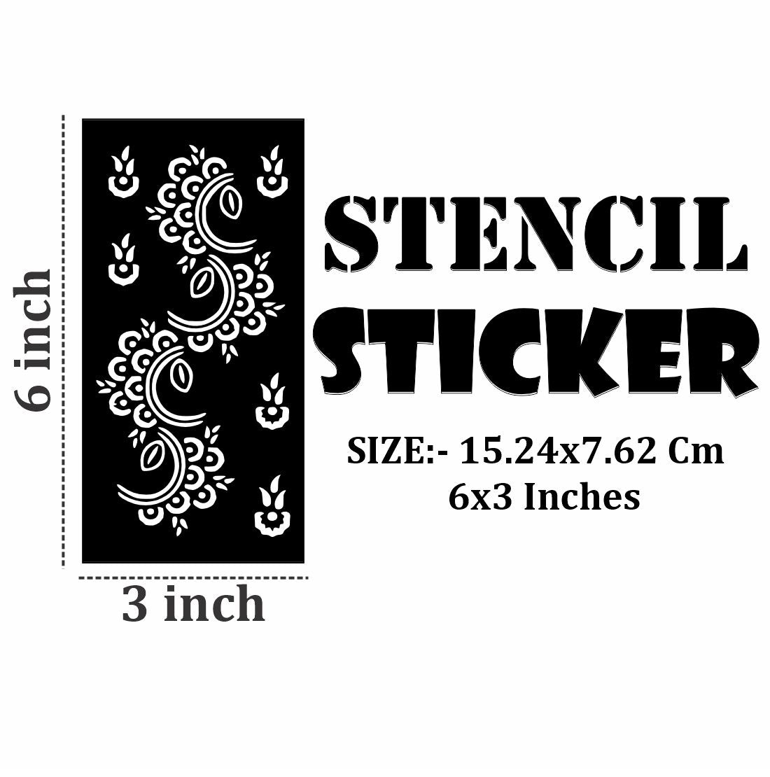 Artistic Mandala Henna Stencil Templates for Hand and Wrist Decoration