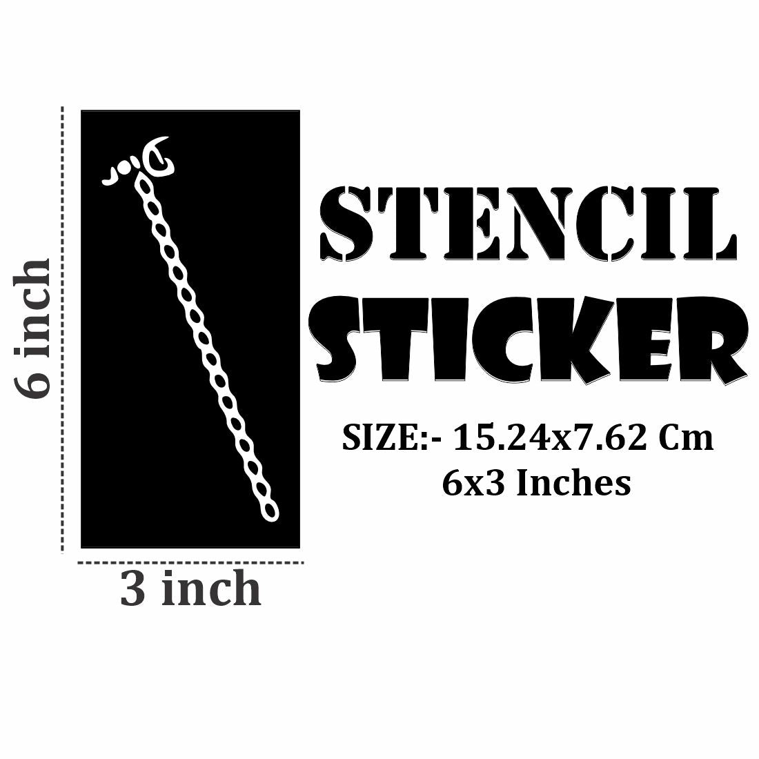 Relaxing Mehndi Stencil Sticker Art for Creative Time For Kids & Adults Both Sticker