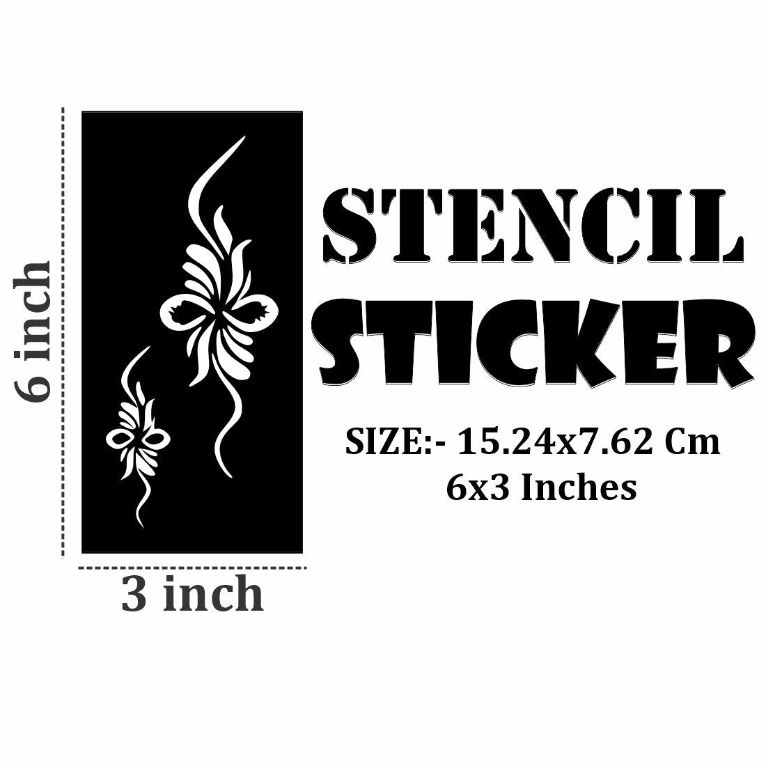 Multipack Mehndi Stencil Templates for Friends and Family For Kids & Adults Both Sticker