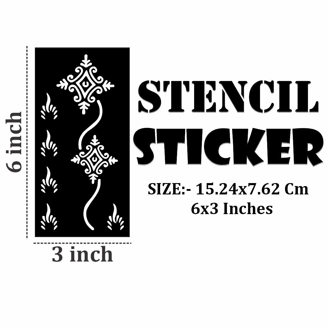Safe and Fun Mehndi Stencil Sticker Pack for Educational Crafts and Festivals