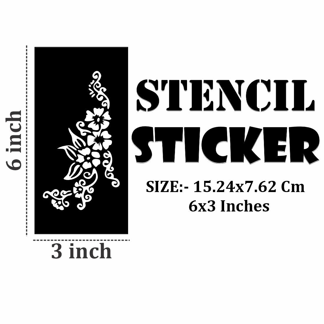 Kids’ Mehndi Stencil Art Pack with Fun and Playful Patterns For Kids & Adults Both Sticker