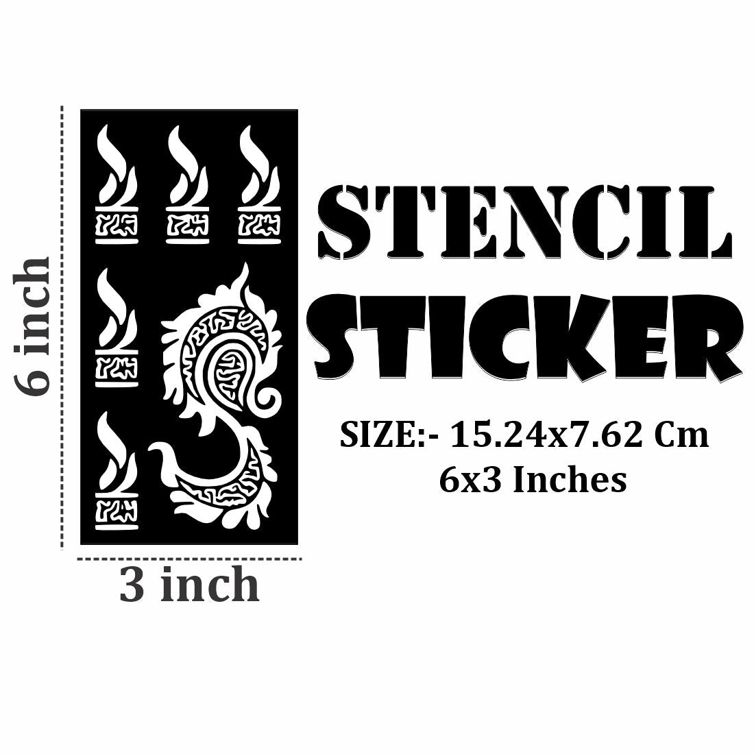 Ready to Apply Mehndi Stencil Kit for Learning and Expressive Art