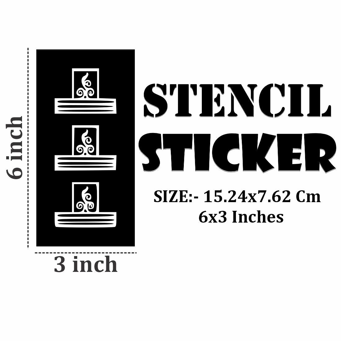 Simple and Neat Mehndi Stencil Stickers for Starters For Kids & Adults Both Sticker
