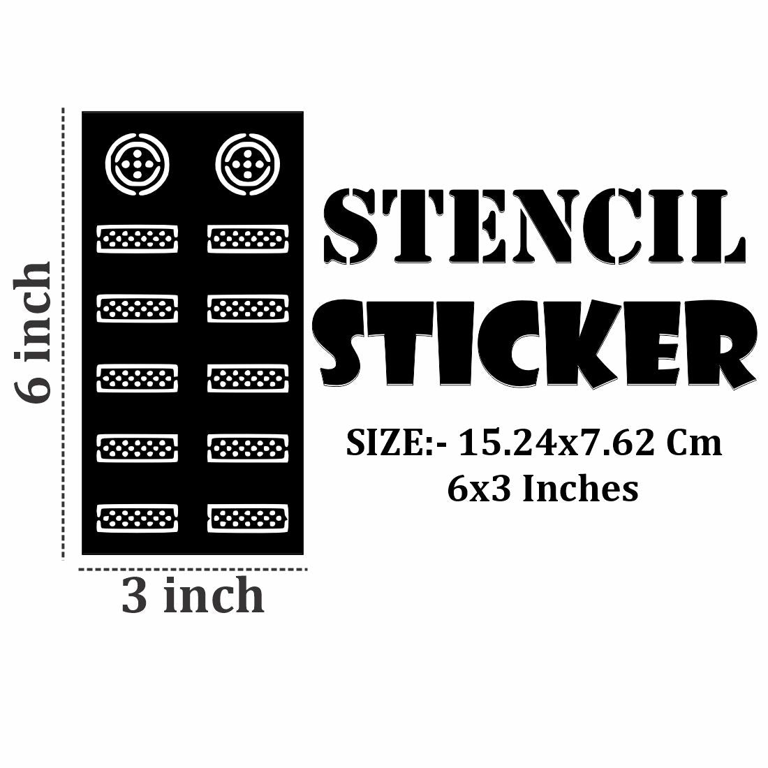 Artistic Mehndi Stencil Sticker Set for Stress-Free, No-Mess Application