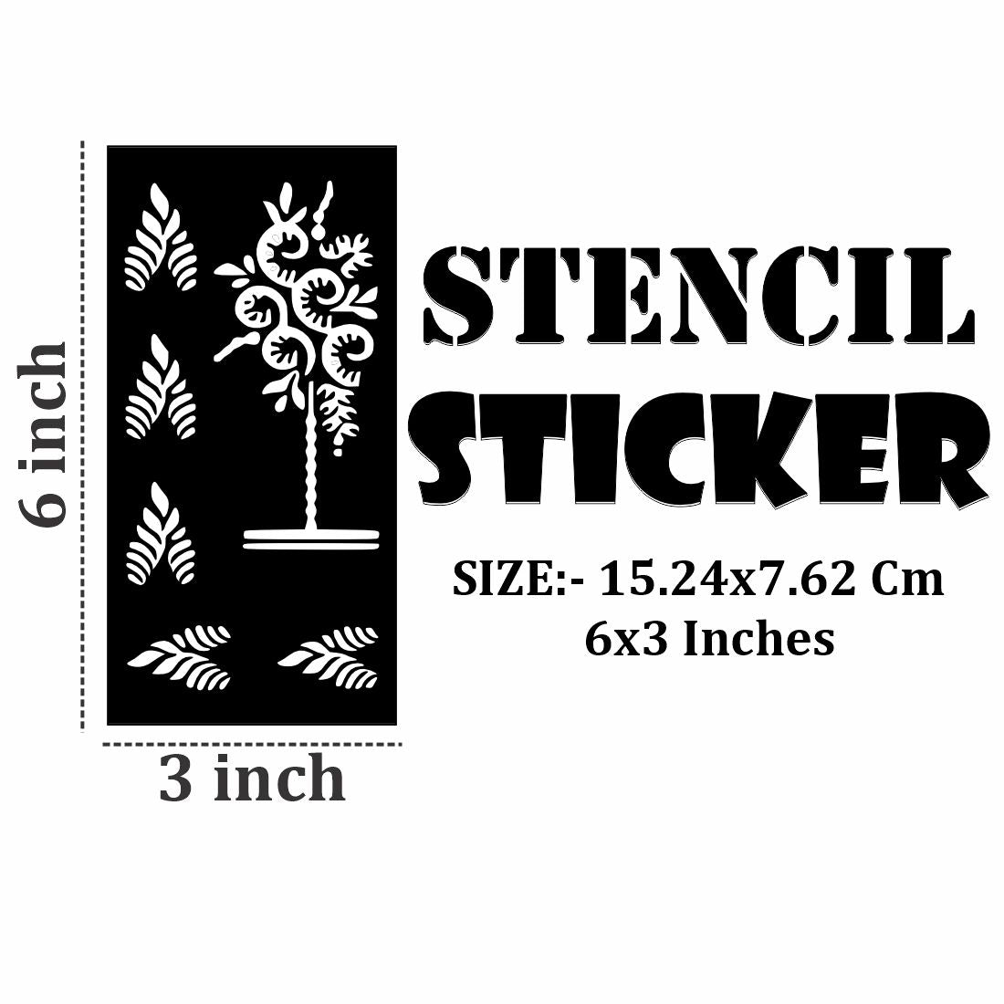 Simple Mehndi Stencil Design Stencils for Daily Practice and Relaxing Hand Art