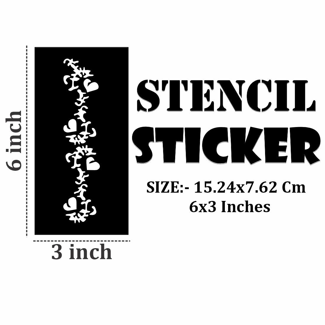 Multipurpose Mehndi Stencils for Creative Body Art For Kids & Adults Both Sticker