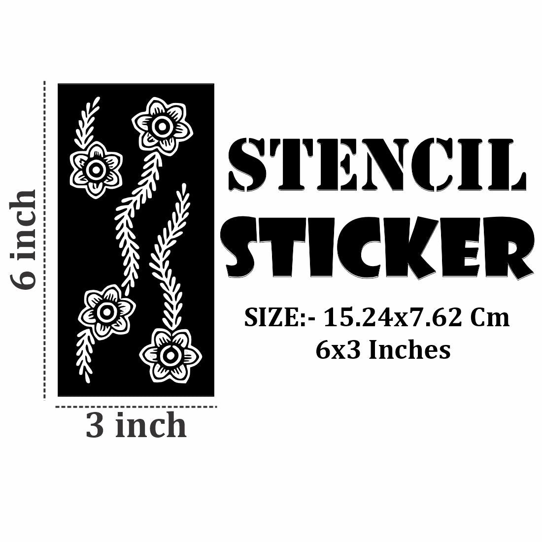 Natural Theme Mehndi Stencil Sheets for Calm and Decorative Styling