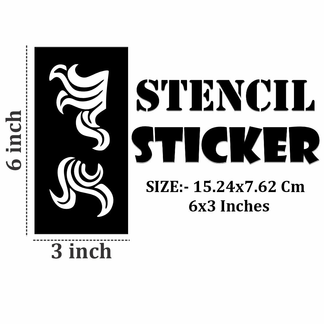 Mess-Free Mehndi Stencil Design Sheets with Smooth Finish For Kids & Adults Both Sticker