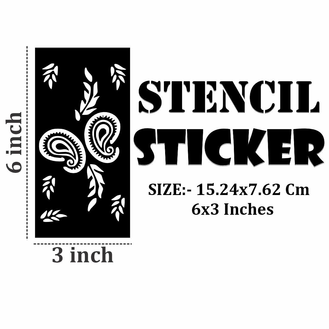Multi-Pack Mehndi Stencil Design Stickers for Events, School, and Personal Use