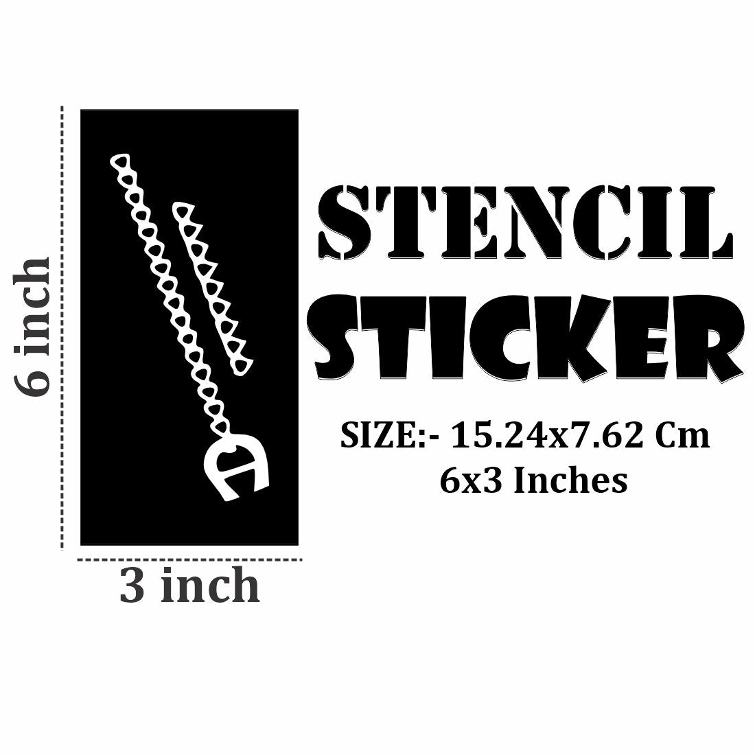 Artistic Henna Stencil Pack with Reusable Designs For Kids & Adults Both Sticker